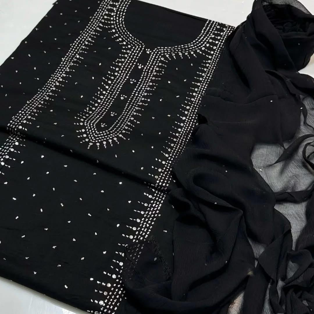 Kurta Gala Mukesh Chiffon Dress