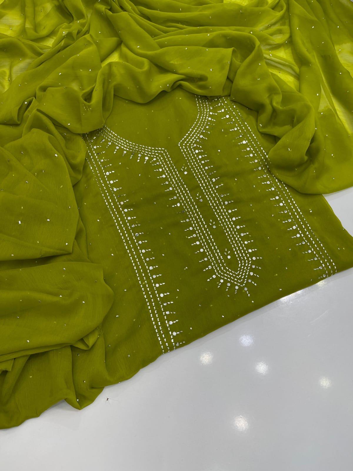 Kurta Gala Mukesh Chiffon Dress