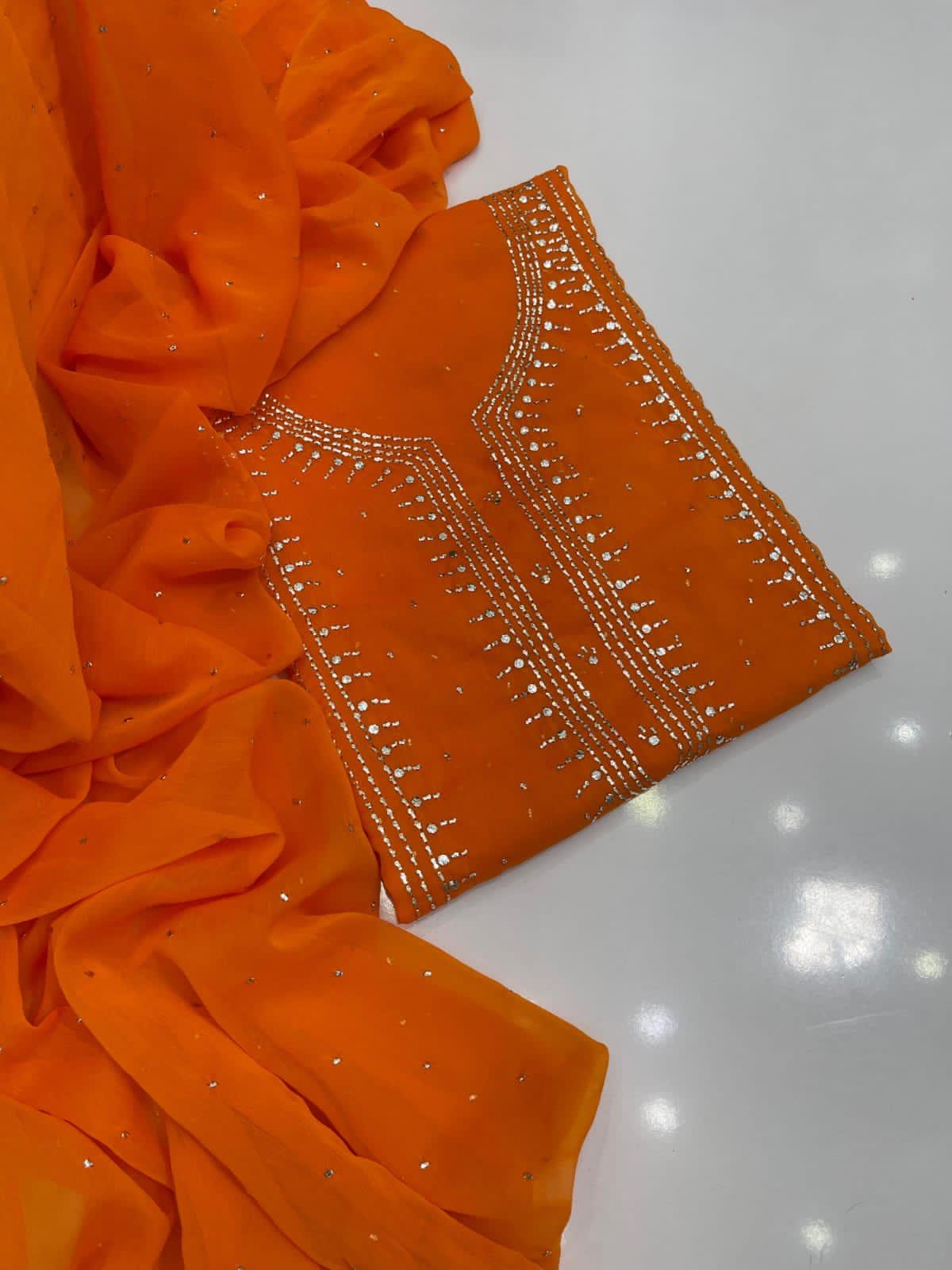 Kurta Gala Mukesh Chiffon Dress