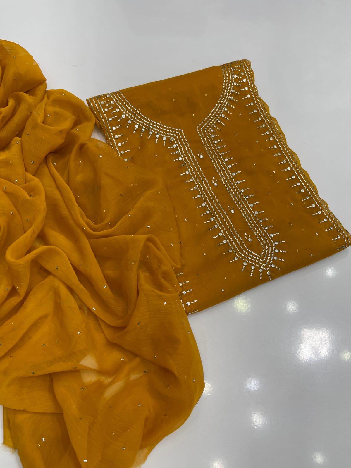 Kurta Gala Mukesh Chiffon Dress