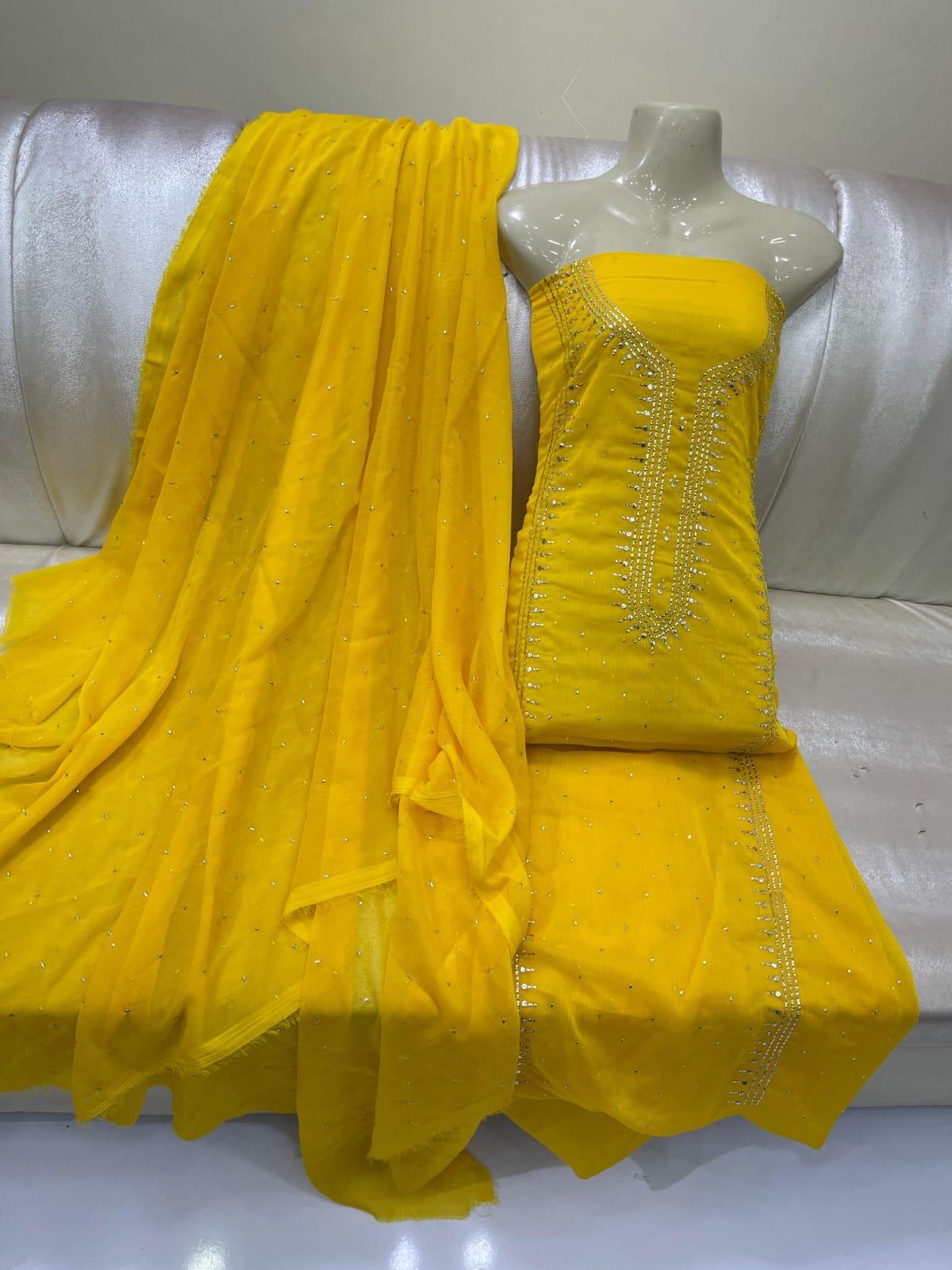 Kurta Gala Mukesh Chiffon Dress