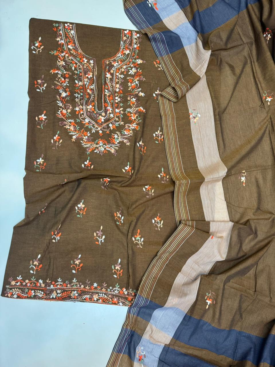 HAND EMBROIDERED KHADDAR SUITS