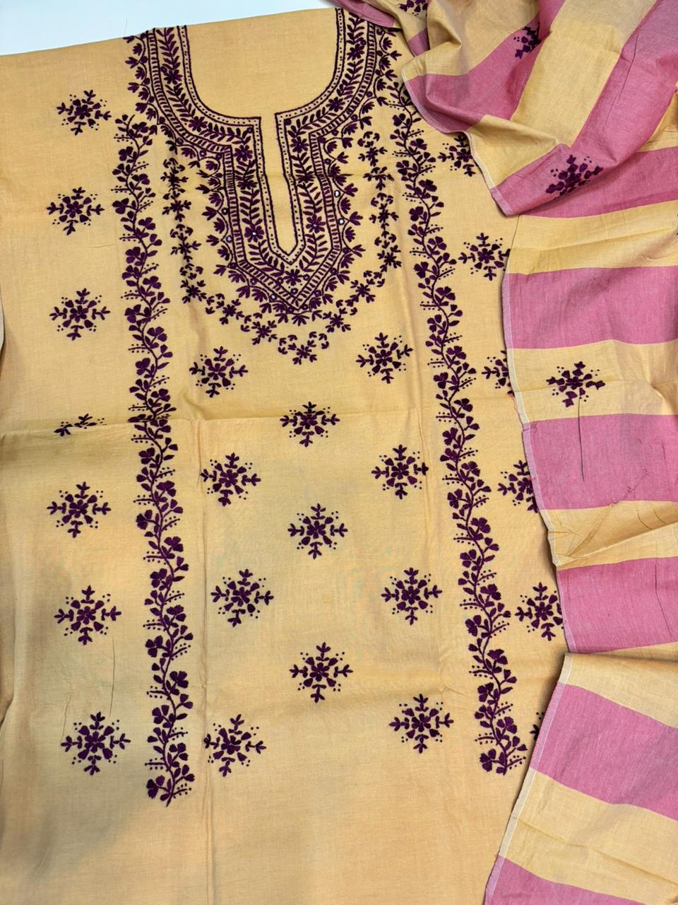 HAND EMBROIDERED KHADDAR SUITS