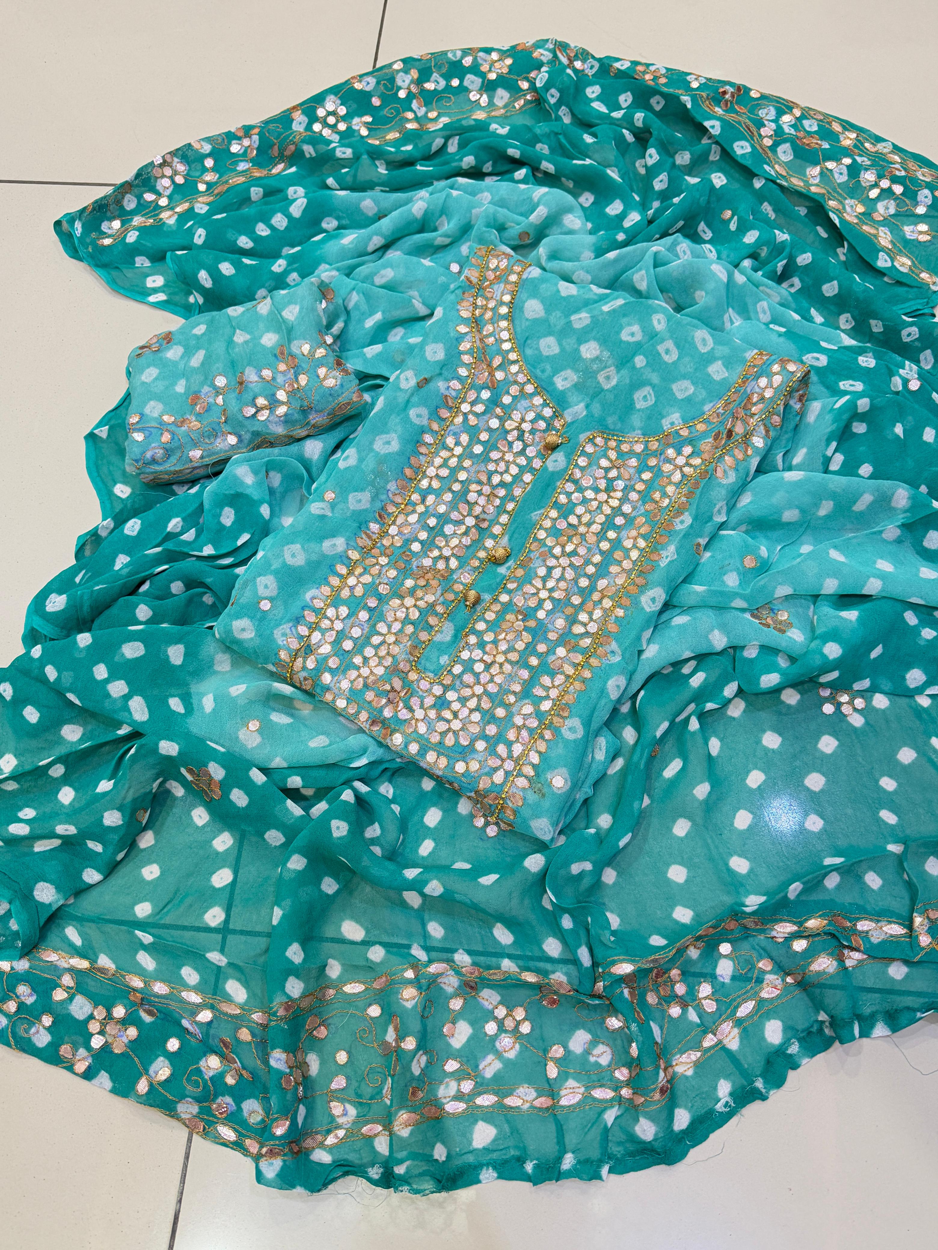 Press Gotta Work With Chunri Work Dress