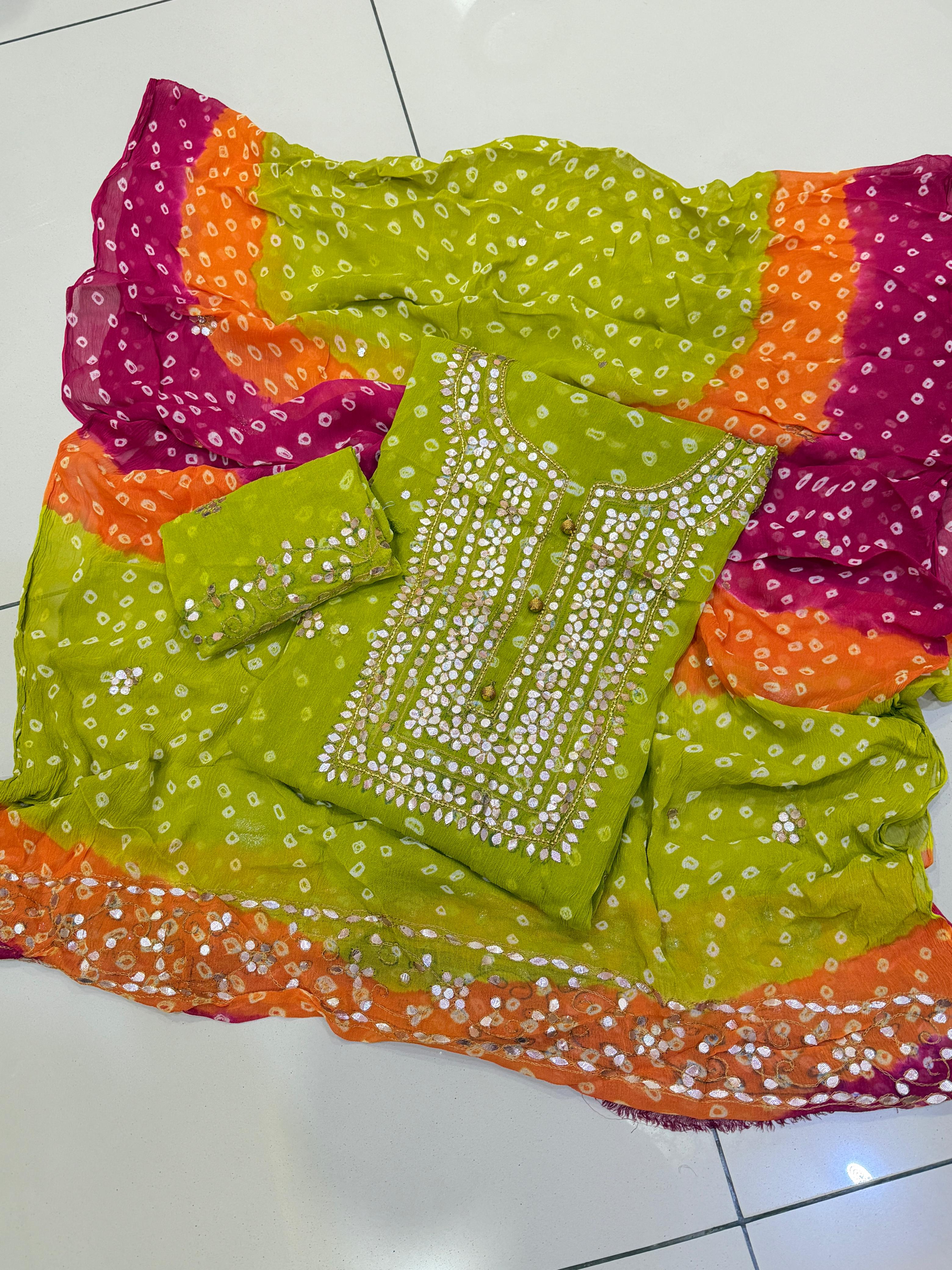 Press Gotta Work With Chunri Work Dress