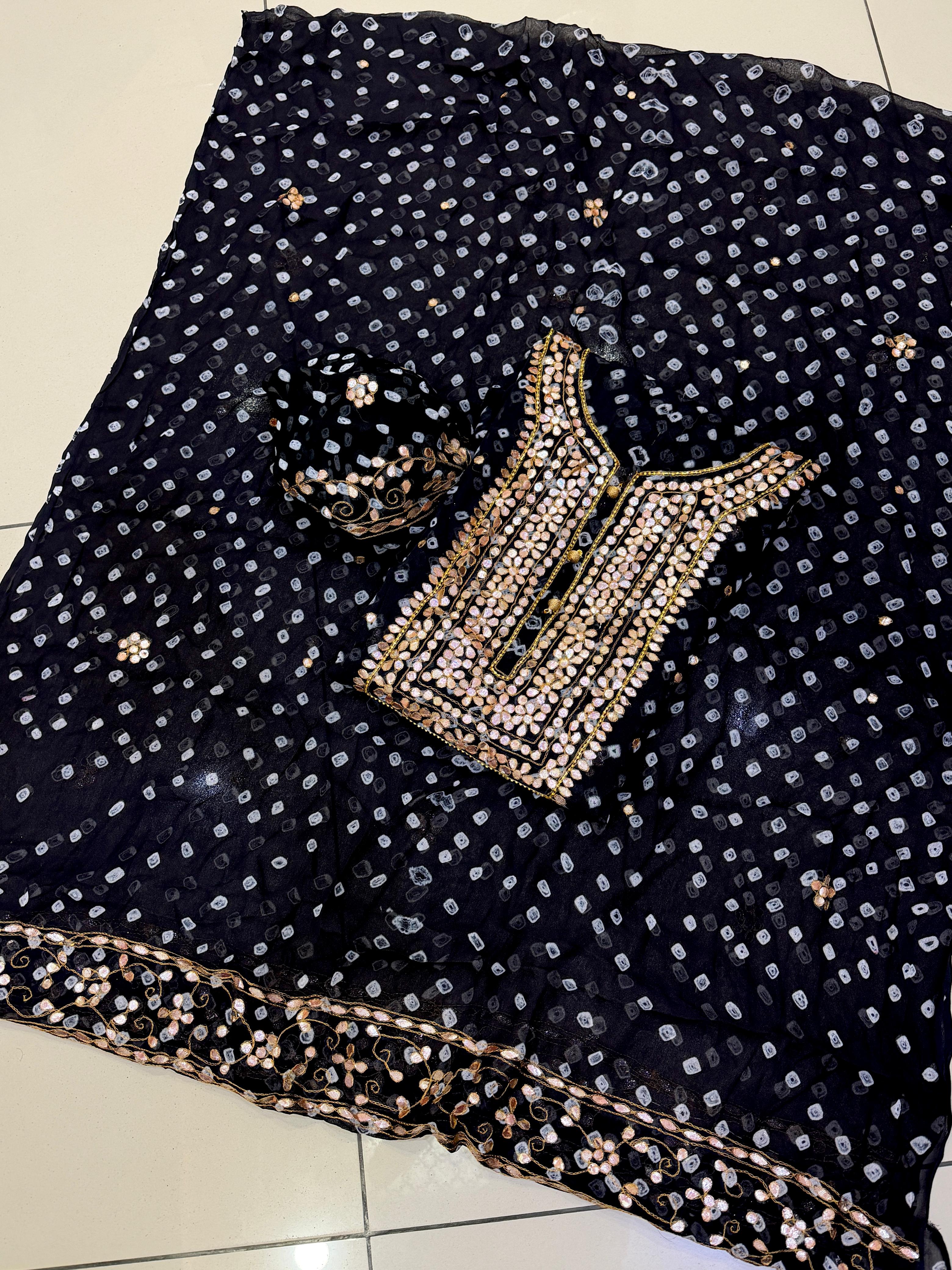 Press Gotta Work With Chunri Work Dress