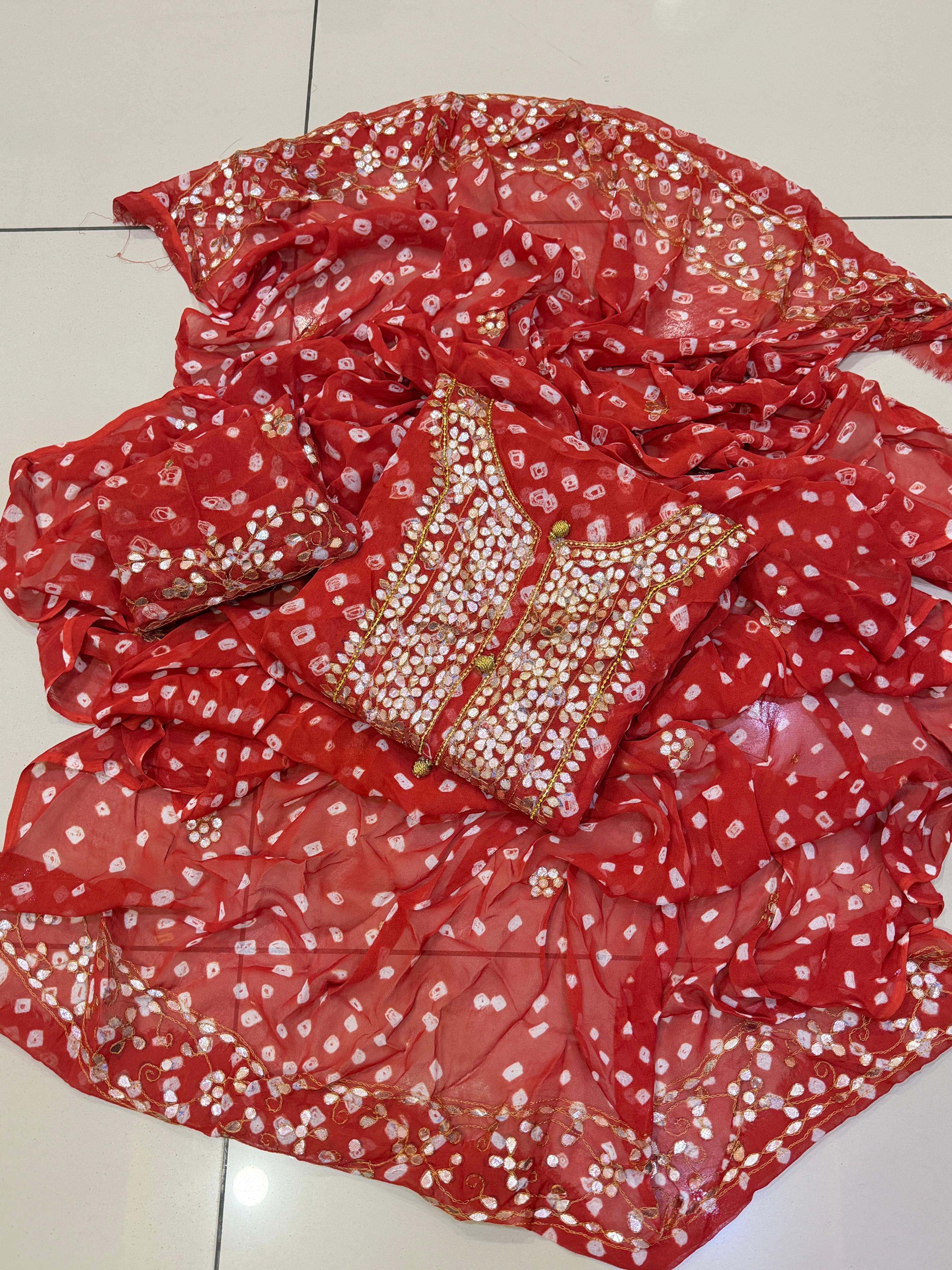 Press Gotta Work With Chunri Work Dress