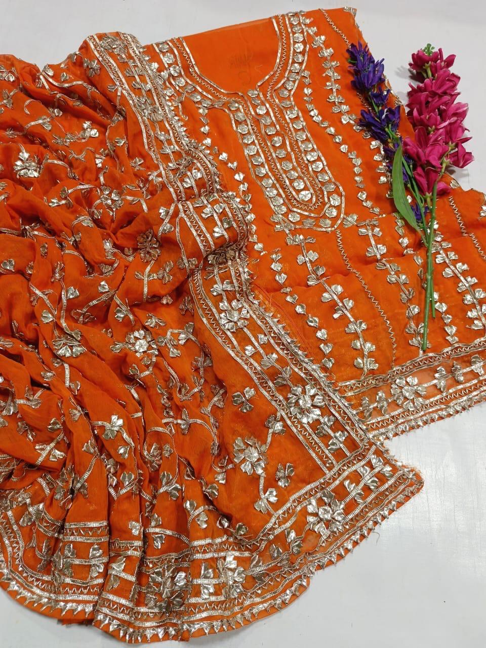 GOTTA GALA JAAL CHIFFON DRESS