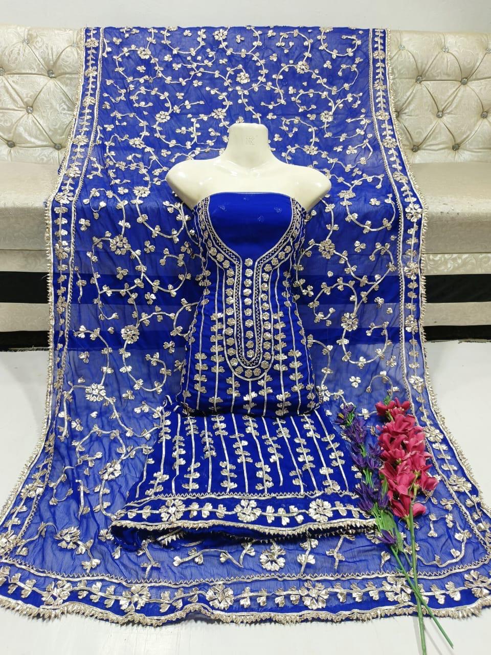 GOTTA GALA JAAL CHIFFON DRESS