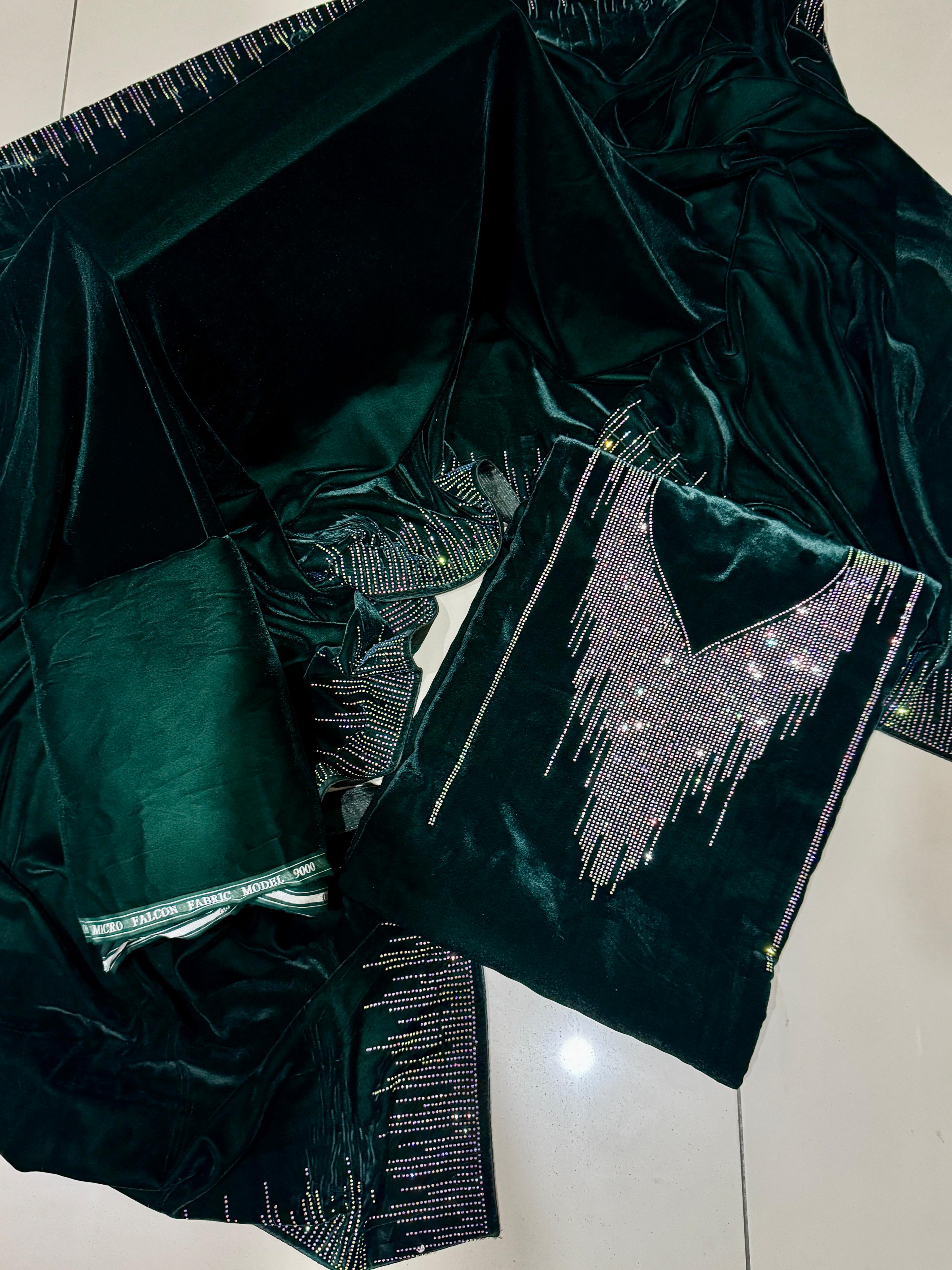 TURKISH STONES WORK VELVET SUITS