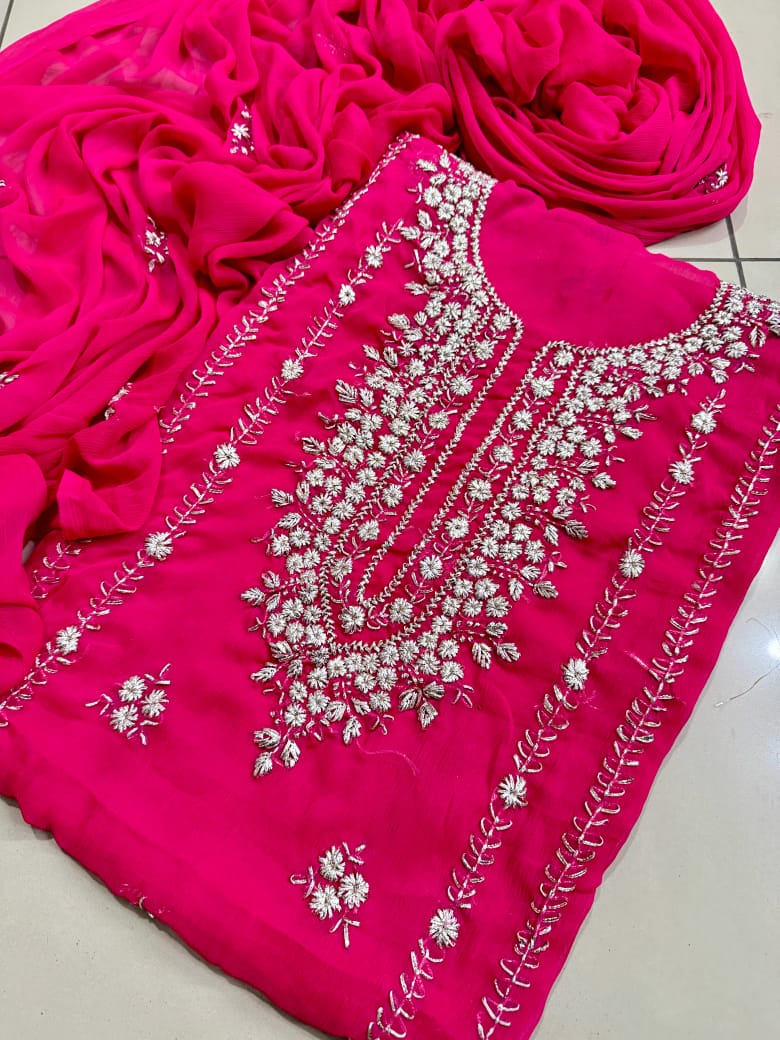 KURTA GALA GOTTA CHIFFON DRESS