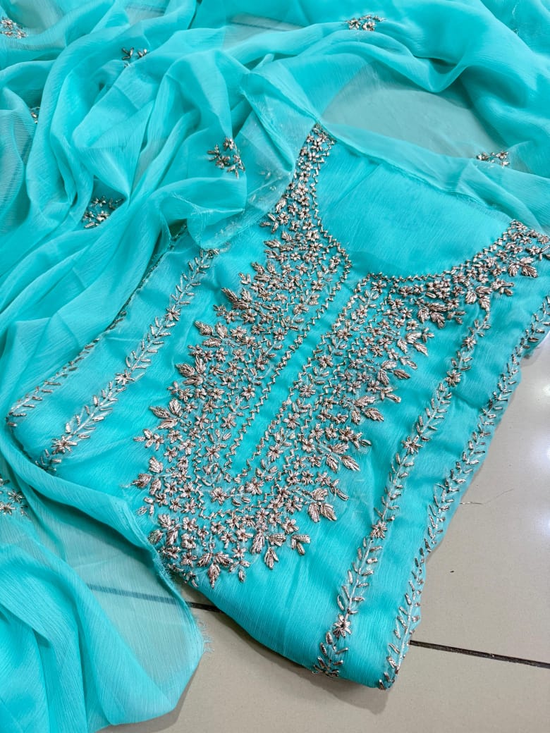 KURTA GALA GOTTA CHIFFON DRESS