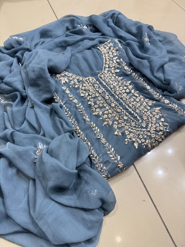 KURTA GALA GOTTA CHIFFON DRESS