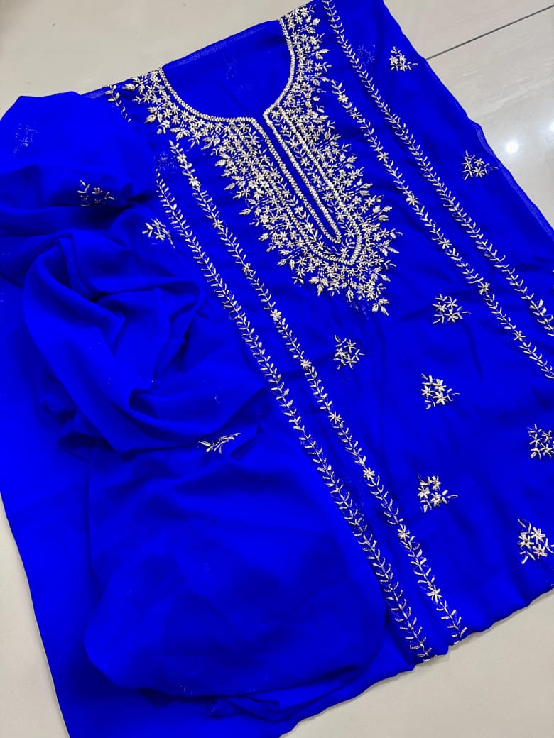 KURTA GALA GOTTA CHIFFON DRESS