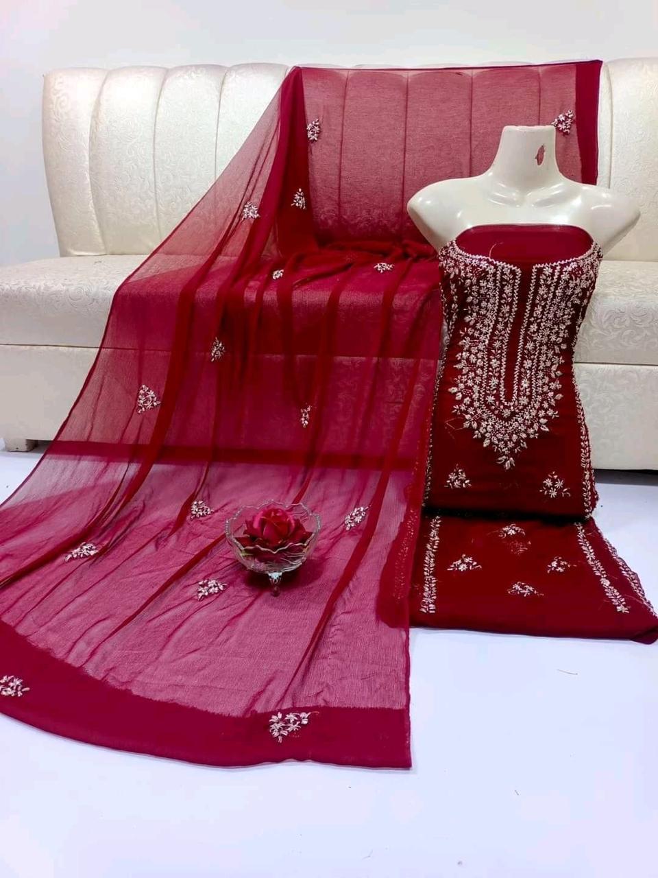 KURTA GALA GOTTA CHIFFON DRESS