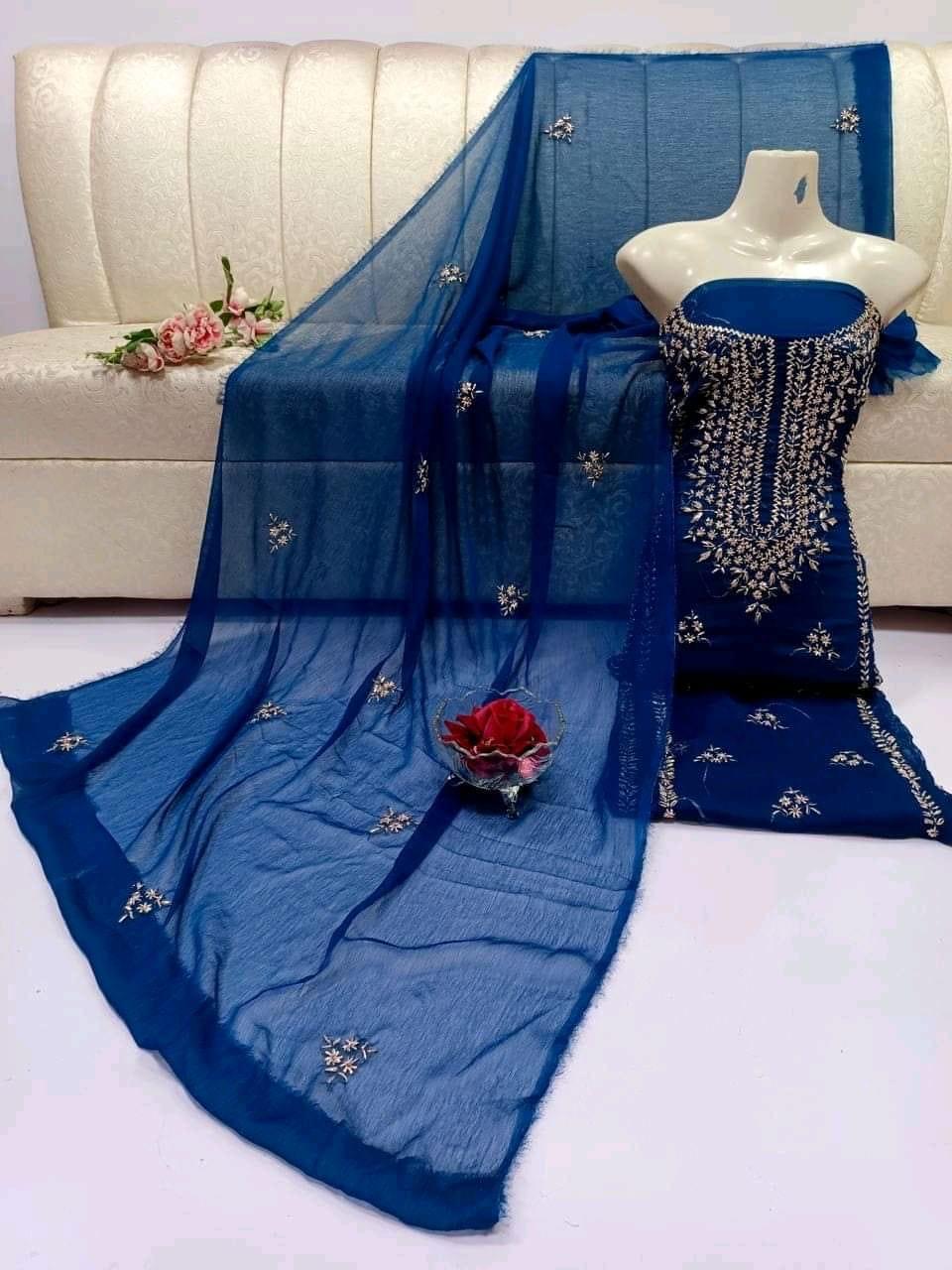 KURTA GALA GOTTA CHIFFON DRESS