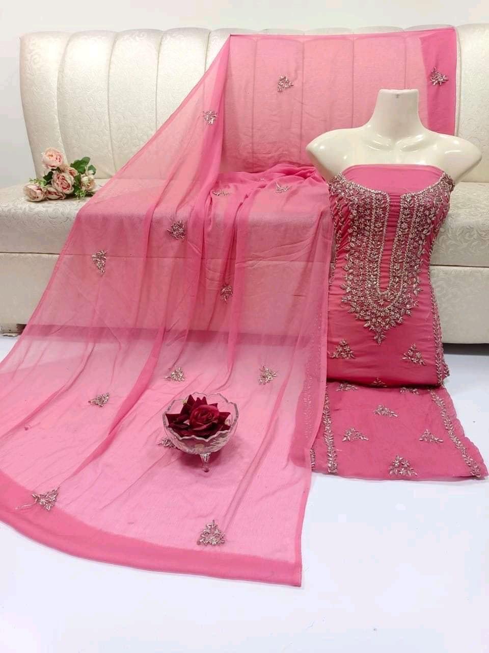 KURTA GALA GOTTA CHIFFON DRESS