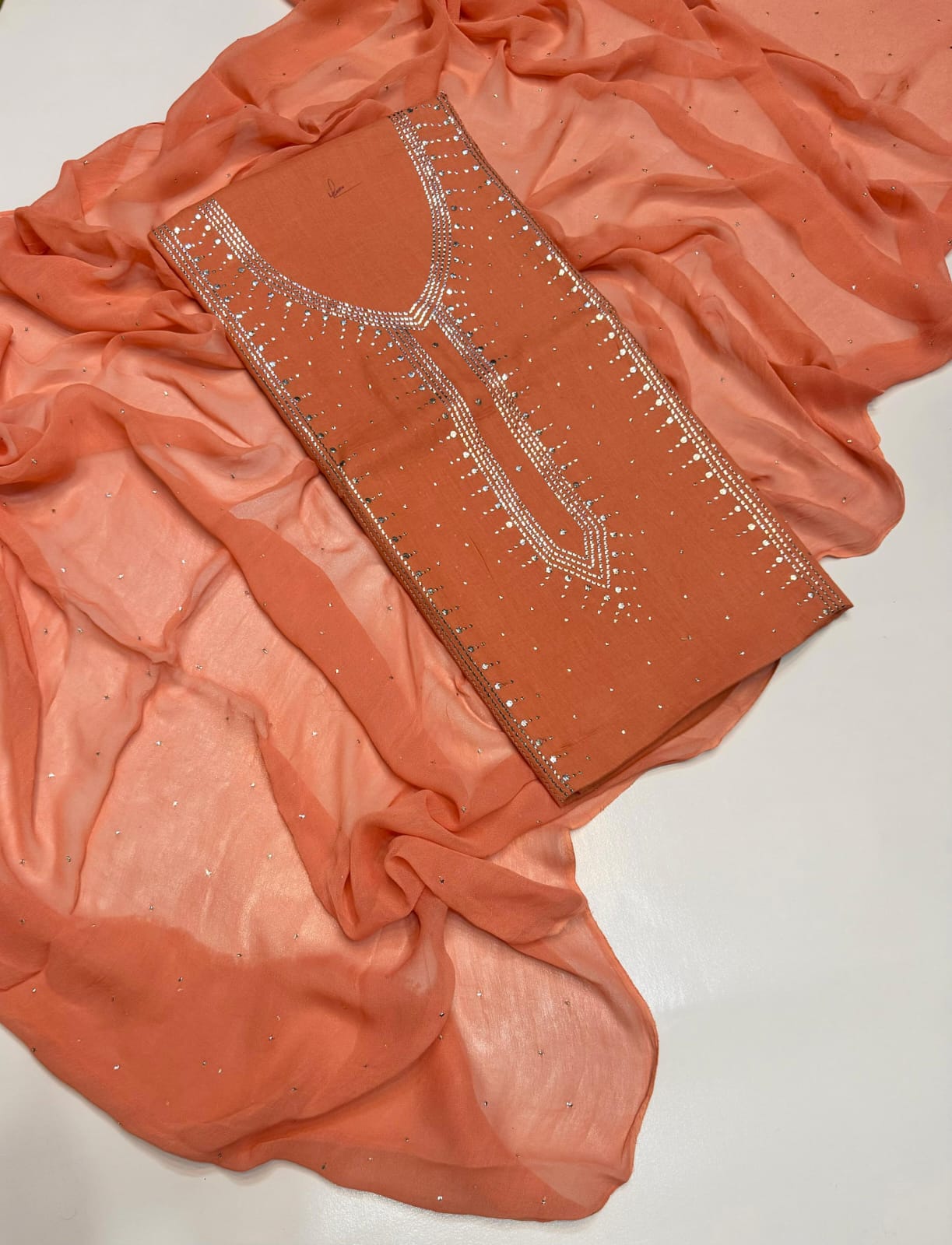 KURTA GALA LAWN MUKESH DRESS