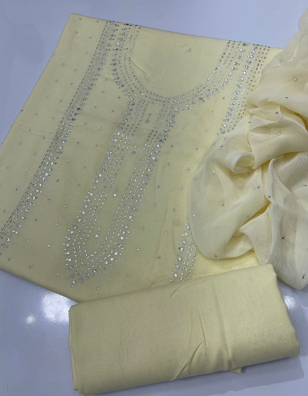 KURTA GALA LAWN MUKESH DRESS