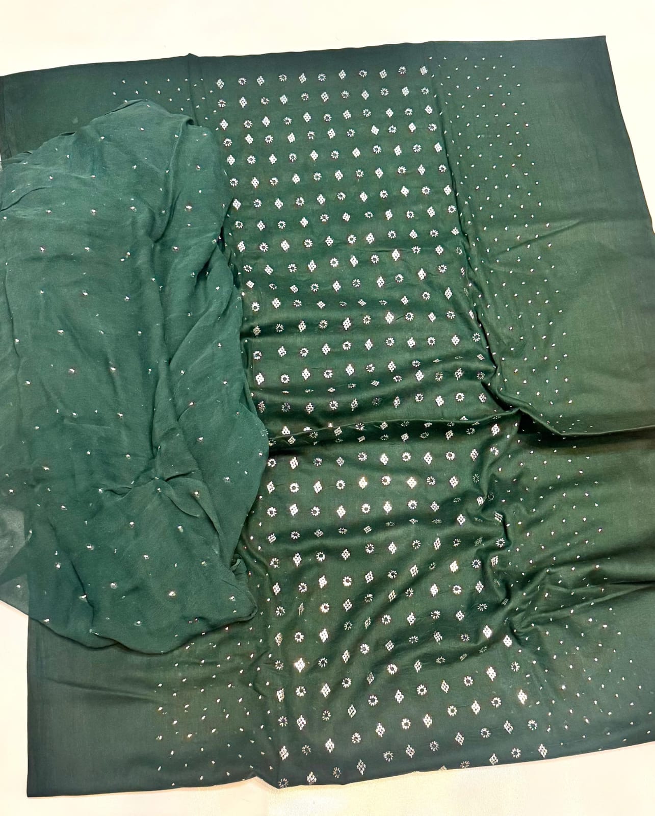 RING BARFI LAWN  MUKESH DRESS