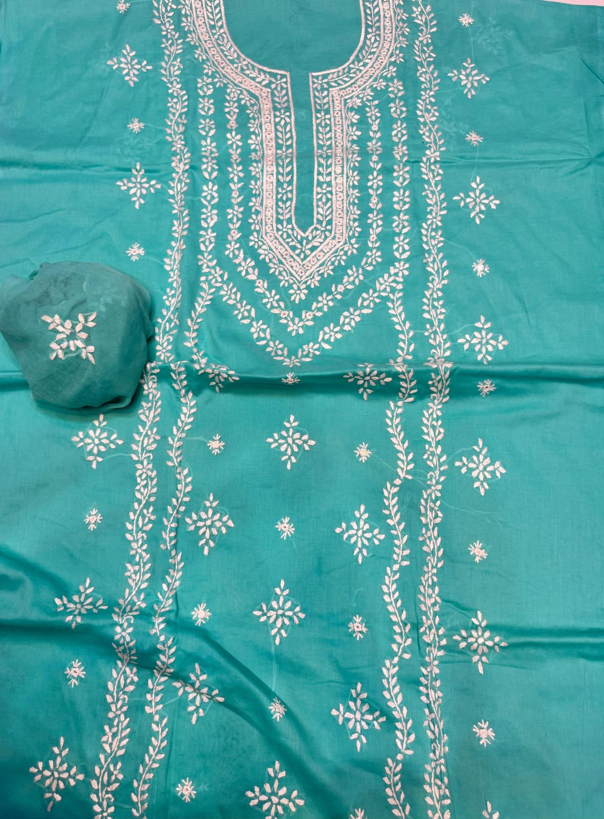 HAND EMBROIDERED LAWN PAKA WORK DRESS