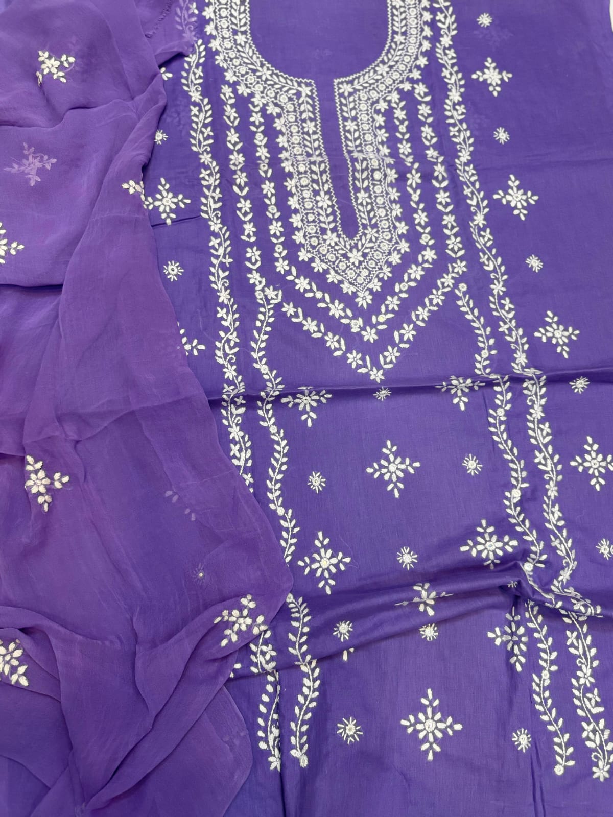 HAND EMBROIDERED LAWN PAKA WORK DRESS