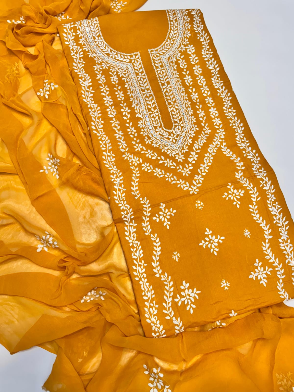 HAND EMBROIDERED LAWN PAKA WORK DRESS